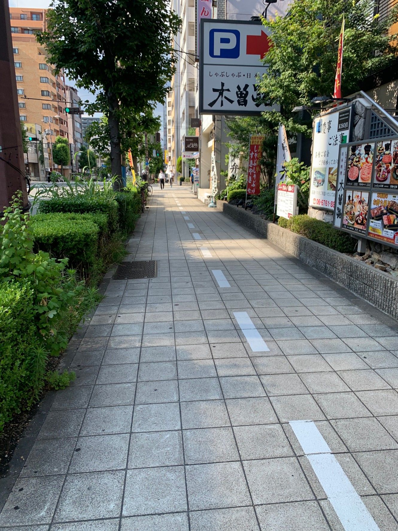上本町の道